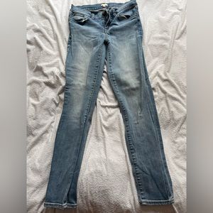 J. Crew Size 25/28 Stretch Skinny Jeans Light Blue Wash